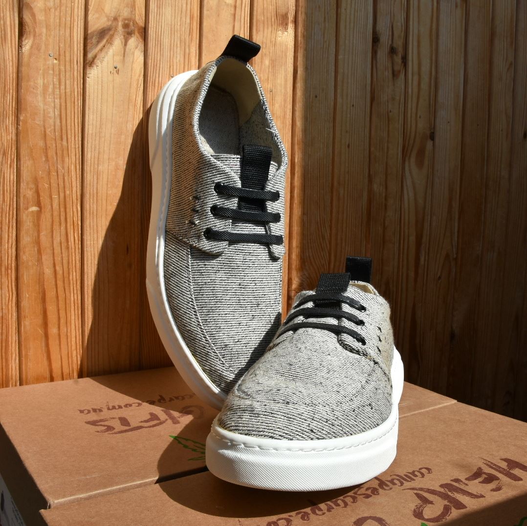 Конопляні топсайдери HEMP VAGABOND 3009 сірі