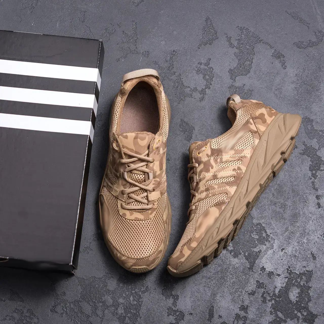 Мужские летние кроссовки сетка Climacool multicam койот (Харків)